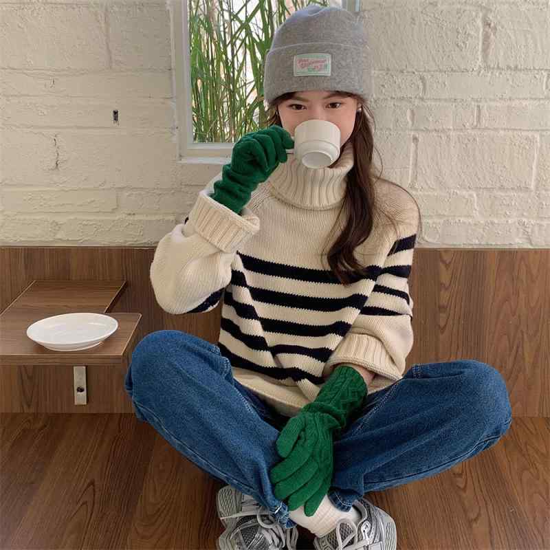 手袋 レディース 秋冬 スマートフォン対応 指なし ニット手袋 保温 防寒 ケーブル編み グローブ カジュアル ファッション小物 通勤 通学 普段使い