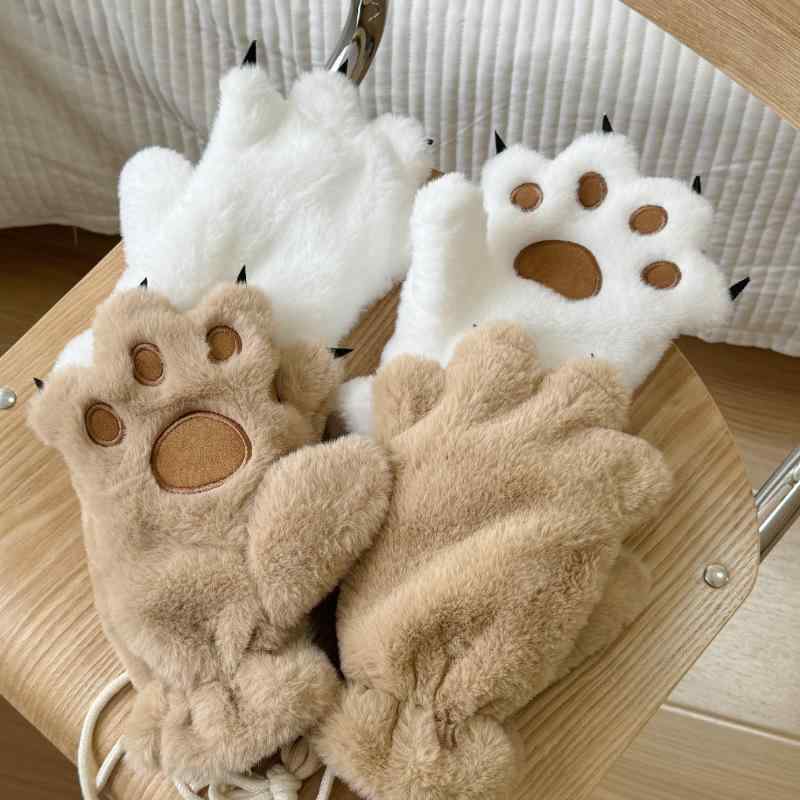 ・機能: 保温、防風・スタイル: 日韓、淑女、卡通、自然、可愛い、甘い、姫、学院風、田園風、リゾート風、韓国風、小清新、小香風、森ガール、クリスマス風、妖精風、子供っぽい、JK風、クリーム妹風・カラー: 猫爪ブラック、猫爪ホワイト、猫爪グレ...