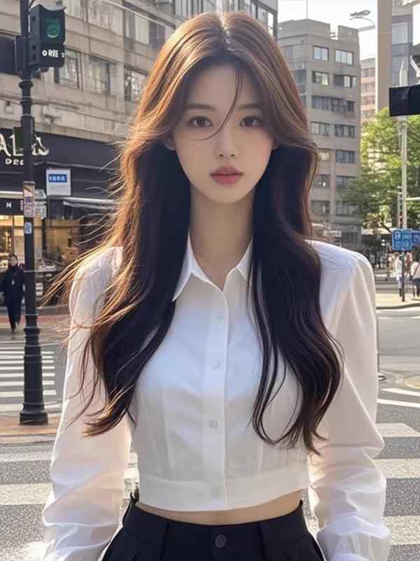 シャツ レディース 白色 ポリエステル 長袖 へそ出し ショート丈 襟付き スタイルアップ カジュアル 通勤