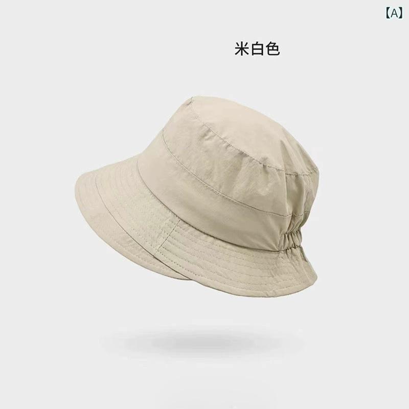 漁夫帽 メンズ レディース 日系 速乾 防紫外線 登山帽 夏 薄手 太陽 防晒 百搭 休...