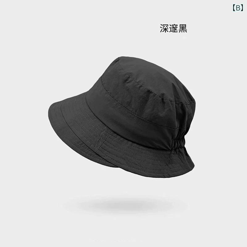漁夫帽 メンズ レディース 日系 速乾 防紫外線 登山帽 夏 薄手 太陽 防晒 百搭 休...