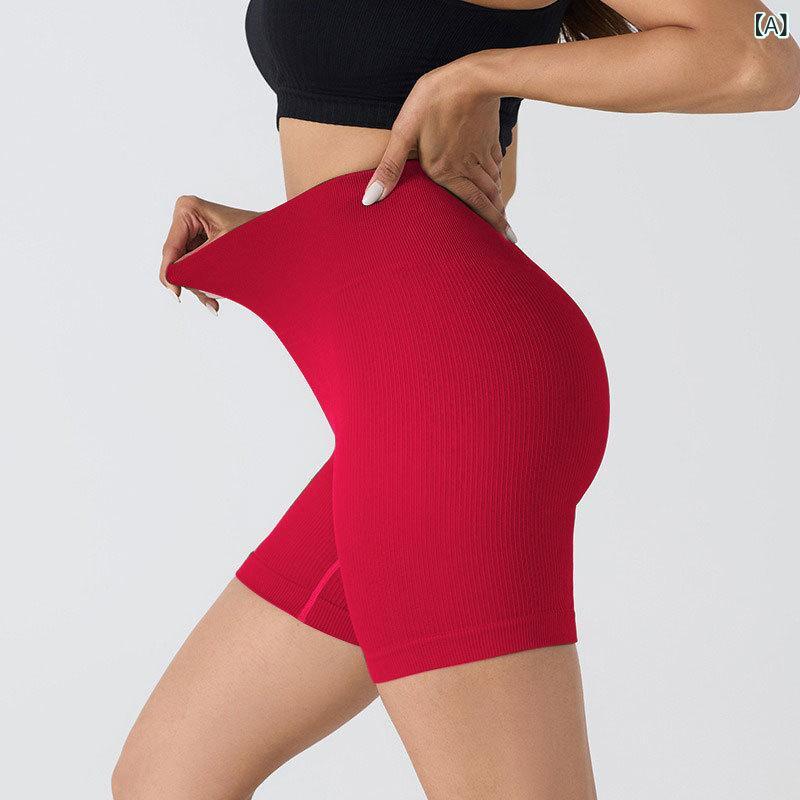 ショートパンツ レディース ヨガパンツ スパッツ レギンス 接触冷感 ストレッチ 伸縮性 無地 提臀 タイト スポーツ 運動 サイクル 春夏 ランニング ジョギング ジム フィットネス トレーニング ブラック グレー ブルー パープル