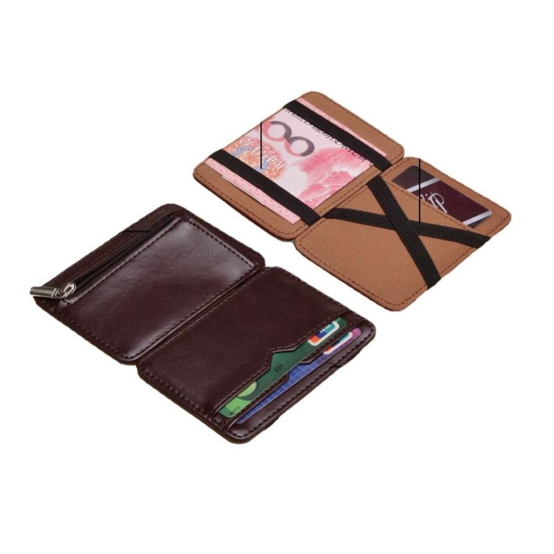 財布 カードケース マネークリップ メンズ 男性用 PUレザー 札入れ ミニマリスト ブラック ブラウン コーヒー色