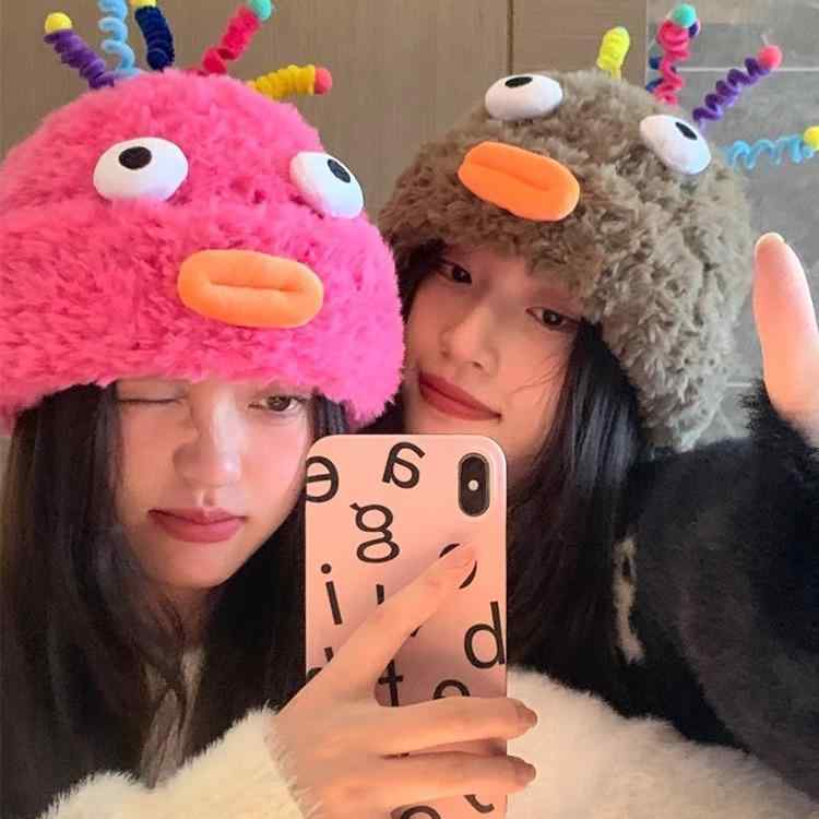 ニット帽 レディース 秋冬 防寒 あったか ウール混 ケーブル編み かわいい 猫耳付き محافظة الوجة レッド ピンク系 ホワイト ブラウン