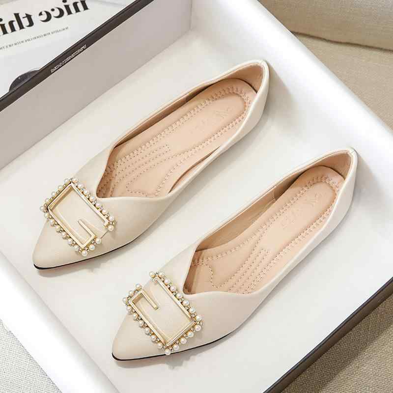 パンプス レディース ぺたんこ靴 フラット ローヒール ポインテッドトゥ 超やわらか 柔らかい 妊婦 婦人靴 大きいサイズ ブラック 黒 ベージュ 杏色 春夏 秋冬