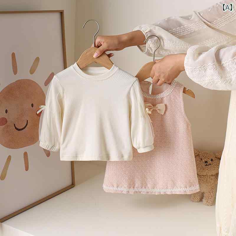 ワンピース キッズ 女の子 セットアップ ベビー 韓国風 子供服 ジャンパースカート...