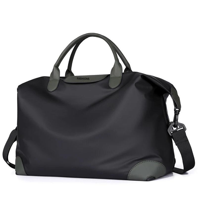 楽天シャドーテール旅行バッグ 男性用 鞄 多機能 撥水加工 ナイロン製 大容量 スポーツジム ビジネス カジュアル ブラック グリーン