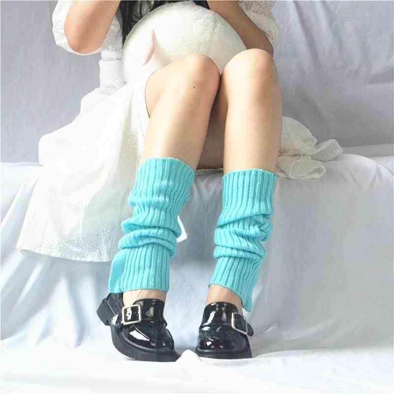 靴下 レディース ニット レッグウォーマー 秋冬 冷え対策 保温 吸汗 防臭 灰色 紺色