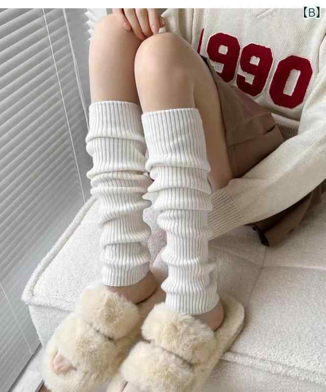 レッグウォーマー レディース ウール カシミヤ混 ニーハイソックス 無地 秋冬 防寒 保温 冷え対策 ブラック ホワイト ピンク系 グレー ブラウン ネイビー