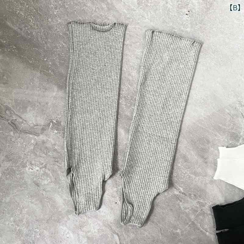 靴下 レディース ソックス レッグウォーマー コットン混紡 無地 ミドル丈 白/グレー/黒 JK オールドマネー ファッション 春夏秋冬 オールシーズン