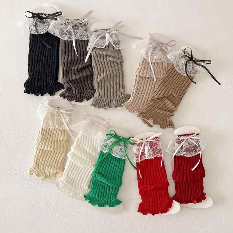 靴下 キッズ レース フリル リボン 飾り付き ソックス 女の子 子供 幼児 小学生 幼稚園 保育園 通園 通学 防寒 あったか 冷え対策 秋冬