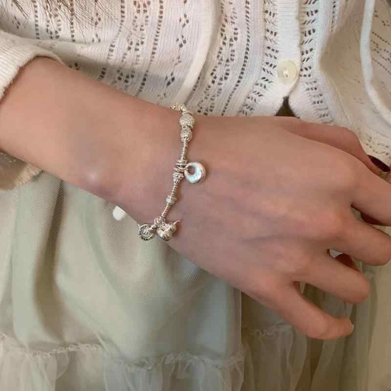 ブレスレット レディース シルバー 925 葫芦モチーフ シンプル 小ぶり おしゃれ かわいい 手作り アクセサリー ギフト プレゼント