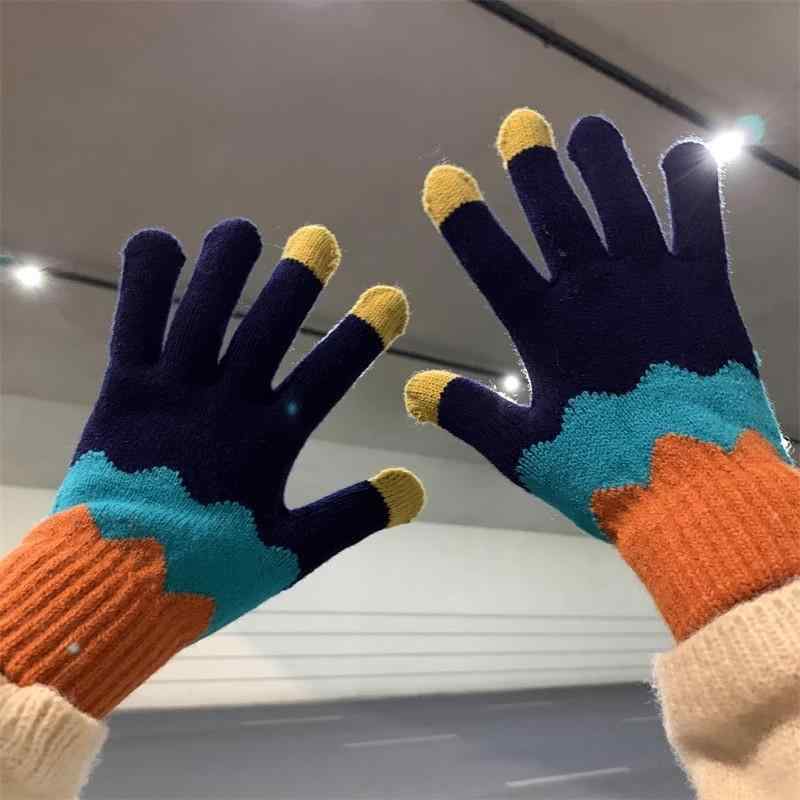 手袋 レディース メンズ 冬用 防寒手袋 五本指 スマートフォン対応 裏起毛 かわいい 暖かい 自転車 バイク 通勤 通学 ピンク ブラック ネイビー ブラウン ベージュ(4)