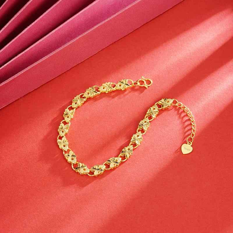 ブレスレット レディース メンズ 銅製 電気メッキ加工 車花柄 ファッション アクセサリー 男女兼用 手飾り 贈り物 イーウー