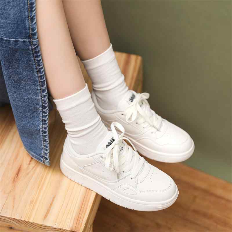 スニーカー レディース 厚底 超軽量 フラット 運動靴 カジュアルシューズ キャンバス ローカット スニーカー 米色 緑 青(4.0)