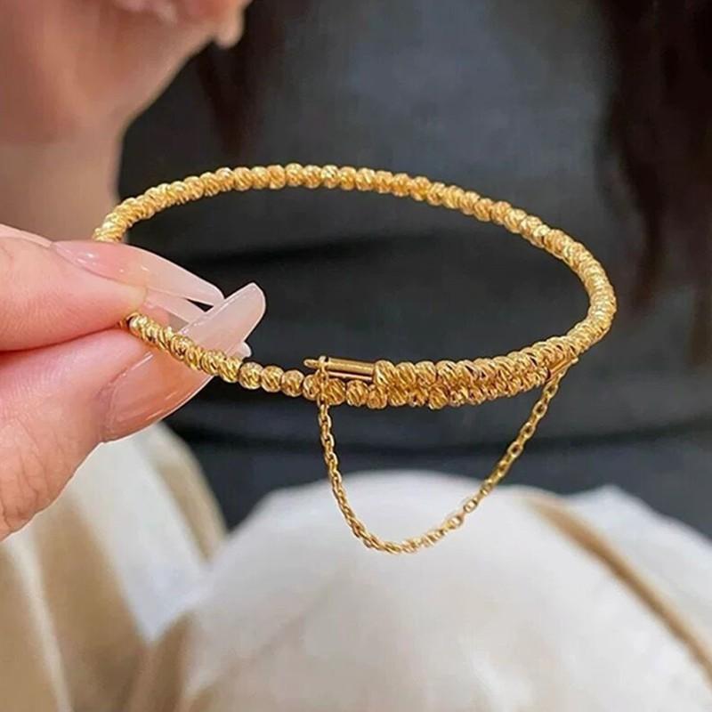 ブレスレット レディース 女性用 形状記憶 3連 5連 多層 エレガント キラキラ バングル 腕輪 アクセサリー 幾何学模様 重ね付け 伸縮性 エレガント 通勤 デート パーティー