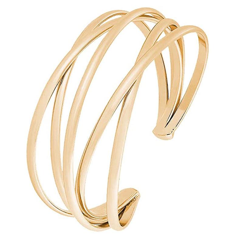 ブレスレット レディース 透かし彫り バングル 幾何学模様 レトロ ヴィンテージ風 メタル ゴールド シルバー ローズゴールド ブラック ヨーロッパ 北米 中東(4.0)