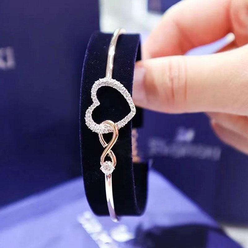 White Coral - ブレスレット レディース 女性用 ハート ローズゴールド アレルギー対応 高級感 エレガント ファッション雑貨 アクセサリー ジュエリー