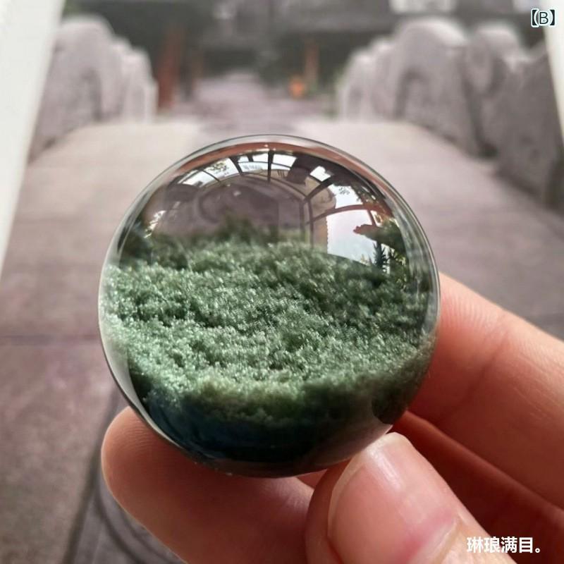 シャドーテールのブレスレット メンズ レディース 天然石 ブラジル産 グリーンファントムクォーツ 緑水晶 パワーストーン 聚宝盆 ビーズ 男女兼用 复古｜アングル3