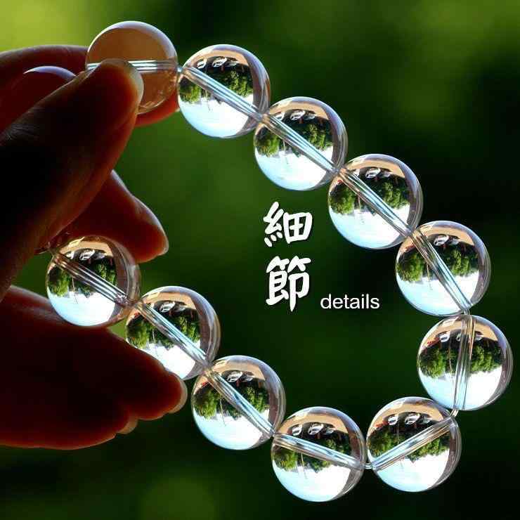 ブレスレット 男女兼用 天然 白水晶 丸玉 パワーストーン 7A老矿 6mm 8mm 10mm 12mm 14mm 16mm 18mm 20mm