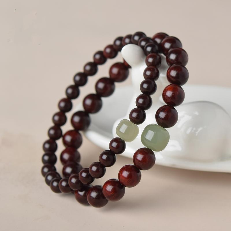 ブレスレット レディース メンズ 紫檀 和田玉 檀香木 数珠 アクセサリー 男女兼用 木 腕輪 6mm 8mm 10mm 12mm