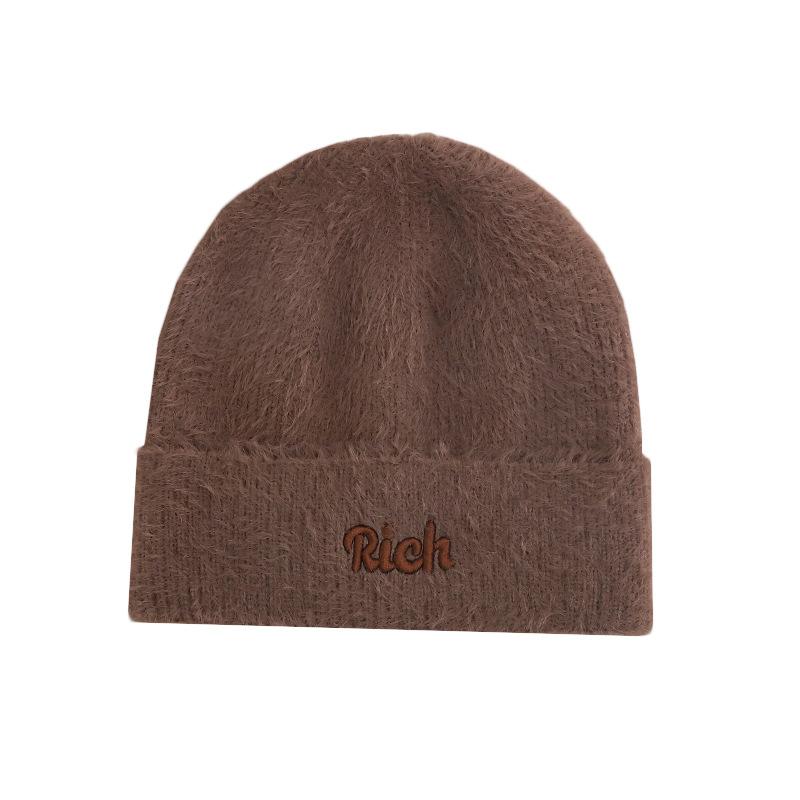 ニット帽 レディース 秋冬 防寒 暖かい 韓国風 ケーブル編み 小顔効果 ふわふわ 厚手 無地 おしゃれ か..