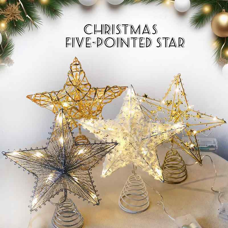 クリスマスツリー 星形オーナメント アイアン製 クリスマス 飾り デコレーション イベント 北欧風