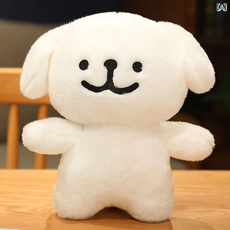 ぬいぐるみ レディース かわいい 韓国 マルチーズ 線画 小犬 抱き枕 ソフト 癒し系 布製人形 ギフト 赤 緑 青 ニット セーター shadowtail-10433033 シャドーテール サンプル画像2