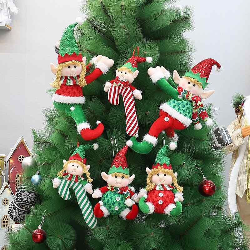 クリスマス オーナメント ドール 人形 飾り付け 窓 カーテン留め ぬいぐるみ クリスマスツリー デコレーション
