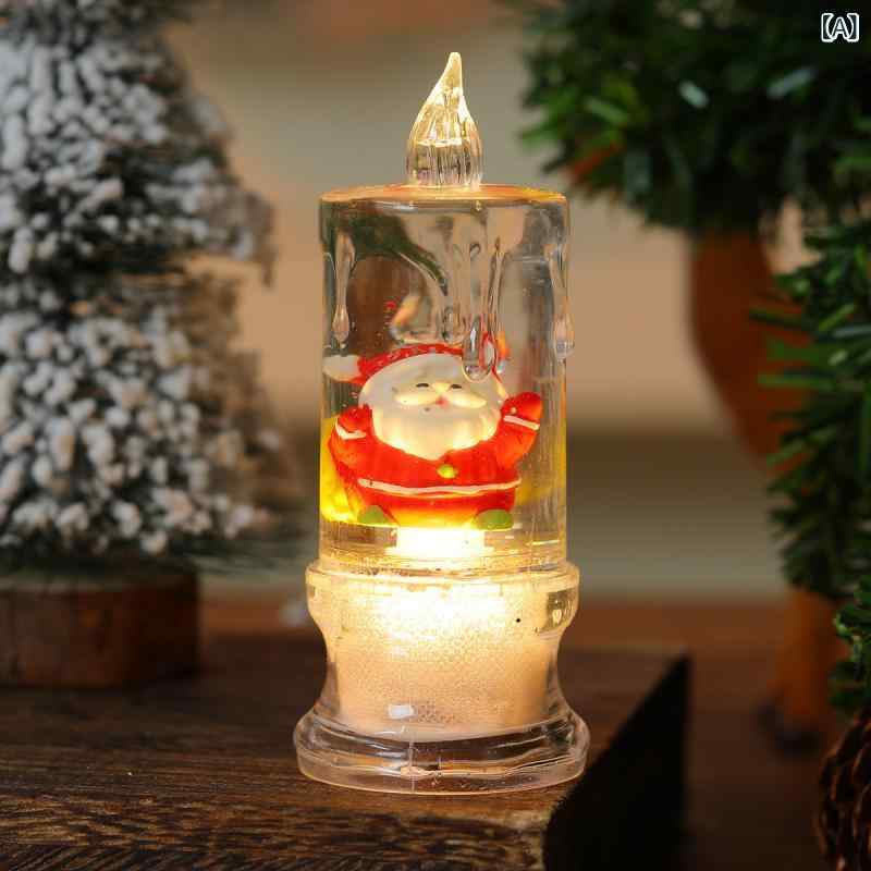 クリスマス 飾り 雑貨 LED キャンドル ライト ランタン パーティー イベント 装飾 ...