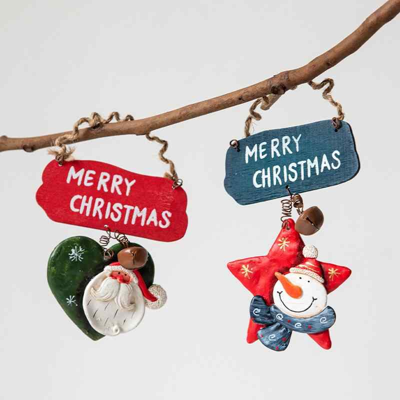 クリスマス デコレーション オーナメント クリスマスツリー 装飾 雪だるま 手作り 樹脂 かわいい ガーランド