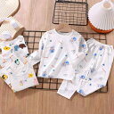 子供用パジャマ 上下セット ベビー・キッズ 長袖 綿100% 薄手 春夏秋 かわいい アニマル柄 70 80 90 100 110 120 130 140 15...