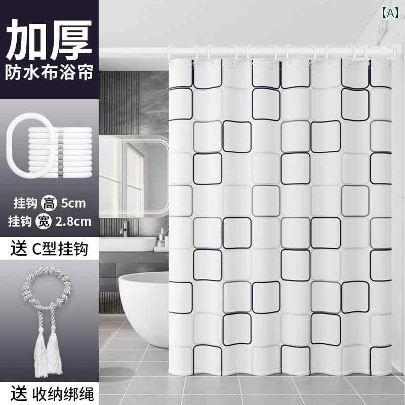 浴室用カーテン 防水 防カビ シャワーカーテン ユニットバス 間仕切り 撥水 カーテン 幾何学模様 花柄 リーフ柄 星柄 かわいい 犬柄 ポリエステル製