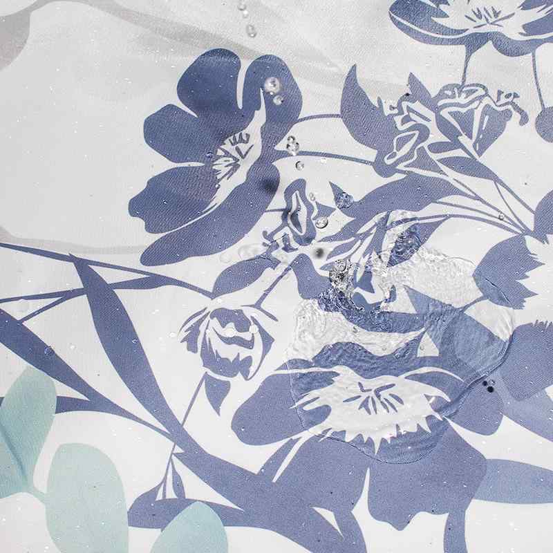 カーテン 浴室用 防水 防カビ ポリエステル 花柄 新中式 幅80cm 幅100cm 幅120cm 幅150cm 幅180cm 幅200cm 幅220cm 幅240cm 幅260cm 幅280cm 幅300cm