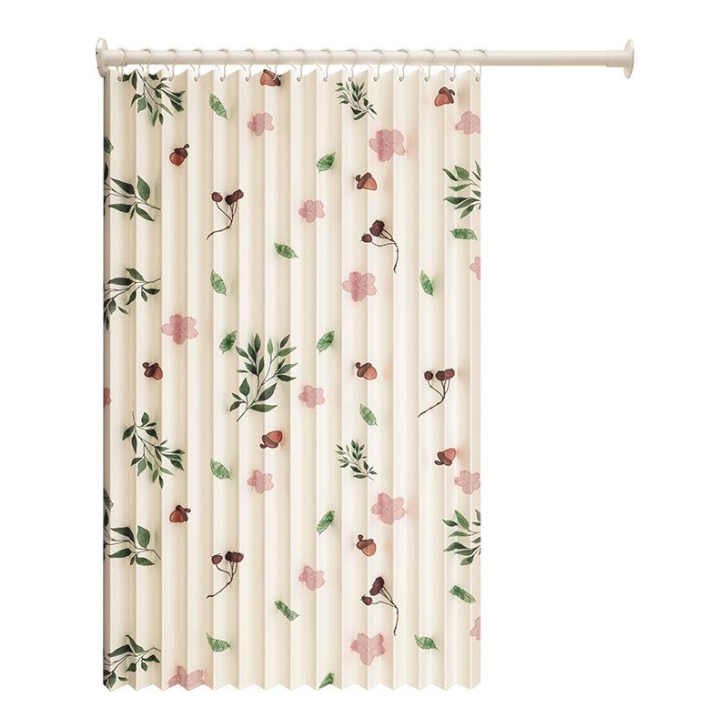 カーテン 間仕切り 隠せる 折りたたみ シャワーカーテン 浴室 バスルーム 防水 防炎 目隠し 遮像 高級感(x2)