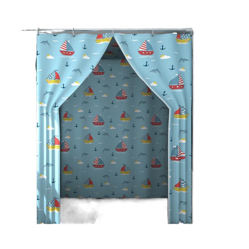 シャワーカーテン 防水 ポリエステル製 バスカーテン 間仕切り カーテン 浴室 シャワー 冬 保温 厚手 ..