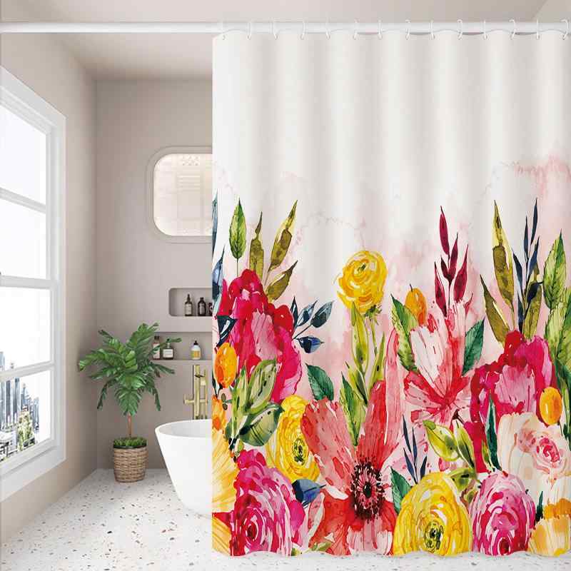 カーテン シャワーカーテン バスカーテン 防水 防カビ ポリエステル製 間仕切り 浴室 洗面所 脱衣所