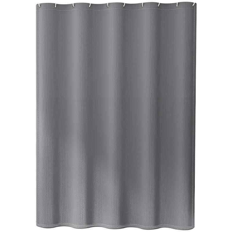 カーテン バスカーテン 厚手 無地 ポリエステル 防水 防カビ 浴室 間仕切り グレー 純白 豆蔻グリーン 浅ピンク 浅ブルー 浅米色 深海ブルー 浅グレー
