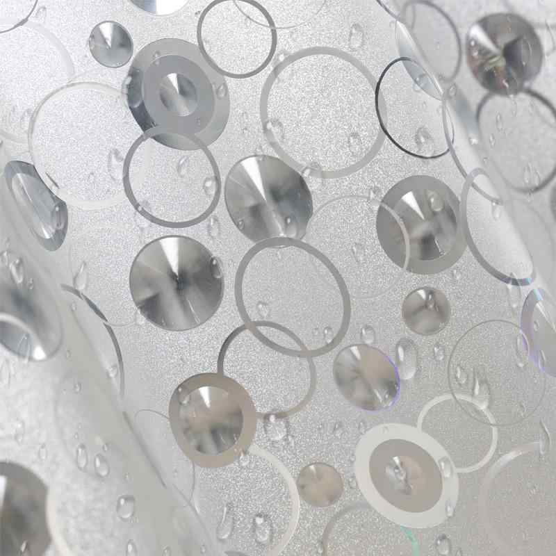 シャワーカーテン 防水 防カビ カーテン 浴室 間仕切り 幾何学模様 EVA 不锈钢扣眼