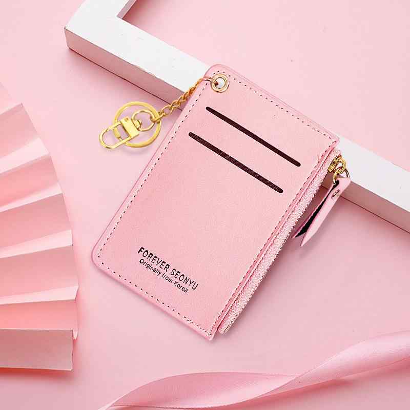 カードケース コインケース レディース 小銭入れ ミニ財布 PUレザー 無地 赤 レッド 灰色 ブルー ブラック ピンク ブラウン