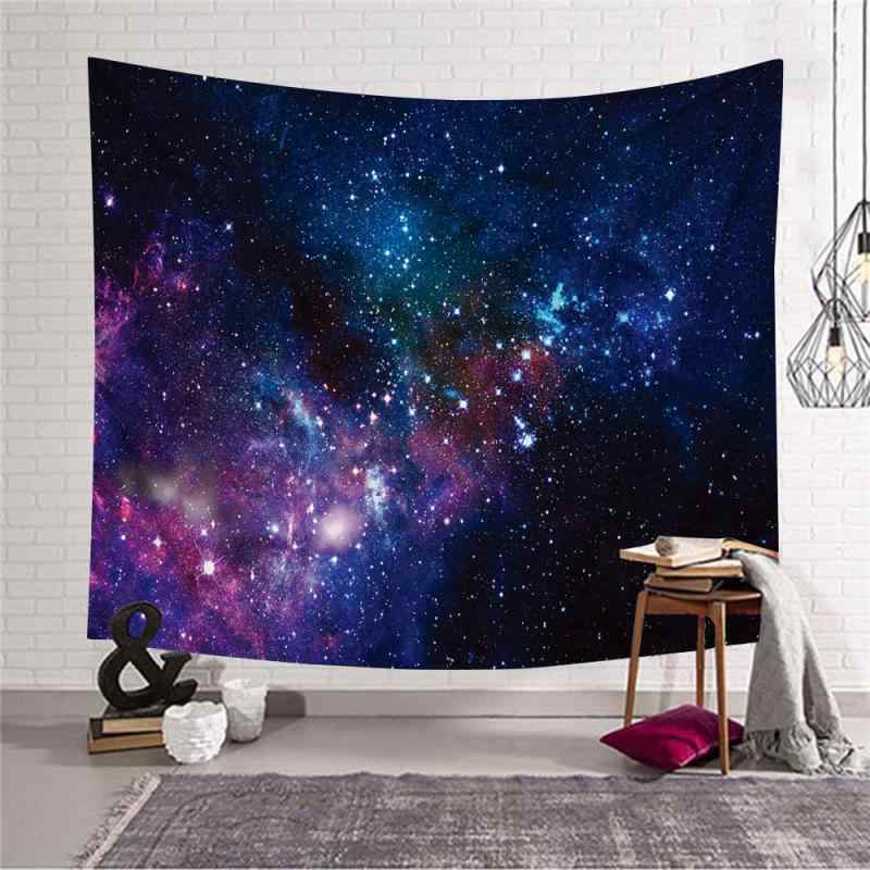 タペストリー インテリア 銀河 星空 模様 壁掛け 部屋 飾り ポリエステル製 長方形 洗濯機洗い可能 リ..