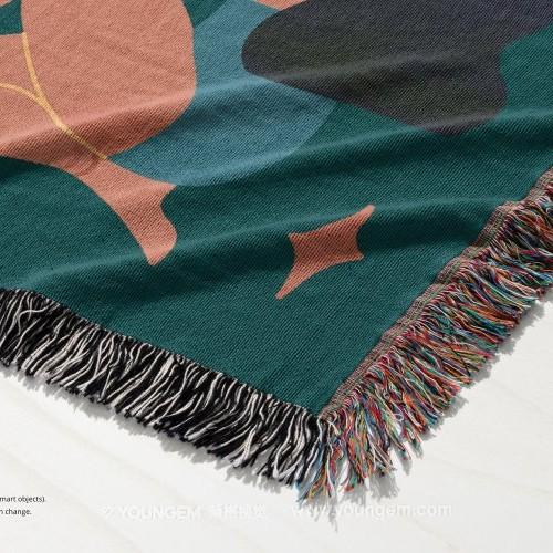 タペストリー 毛布 ブランケット ソファ 寝具 リビング ベッドルーム 壁掛け 提花 模様 ポリエステル 北欧風 インテリア雑貨