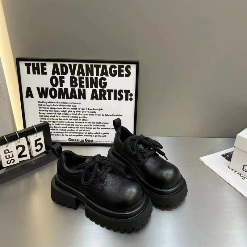 ローファー レディース 厚底 レトロ調 ラウンドトゥ チャンキーヒール レザーシューズ スリッポン カジュアル 歩きやすい 普段使い 通勤 かわいい 白 黒 茶色 春夏秋冬