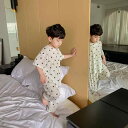 子供用パジャマ 上下セット 薄手 モダール 五芒星柄 半袖 長ズボン 春夏 男の子 女の子 部屋着 ルームウェア 100 110 120 130 140 150...