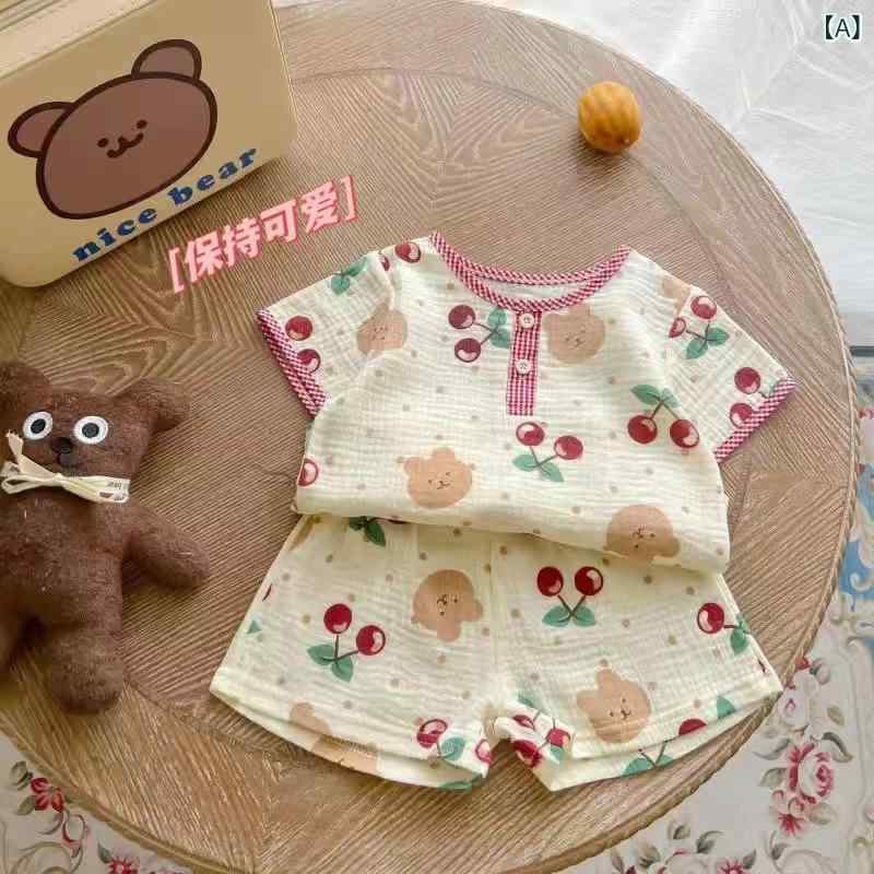 子供用パジャマ 半袖短パン ベビー 上下セット 薄手 綿 夏 幼児 寝巻き かわいい ...