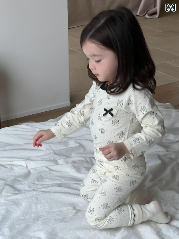 子供用パジャマ 秋冬 ベビー ルームウェア 上下セット 綿 接触冷感 吸湿速乾 かわ...