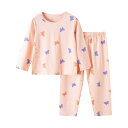 子供用パジャマ ベビー服 薄手 長袖Tシャツ 上下セット 春夏 精梳綿 吸湿速乾 かわいい花柄 アニマルプリント 100cm 110cm 120cm 130cm...