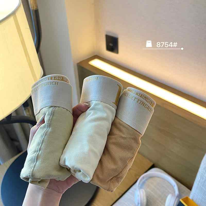 Set - ボクサーパンツ メンズ 男性用 下着 モダールコットン 7A抗菌 通気性 インナー 中腰 無地 カーキ 杏色 グリーン