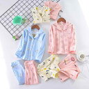 子供用パジャマ 春秋 綿 ニットルームウェア 女の子 男の子 上下セット 100 110 120 130 140 ピンク アップル 長袖 いちご ブルー 恐竜 ...