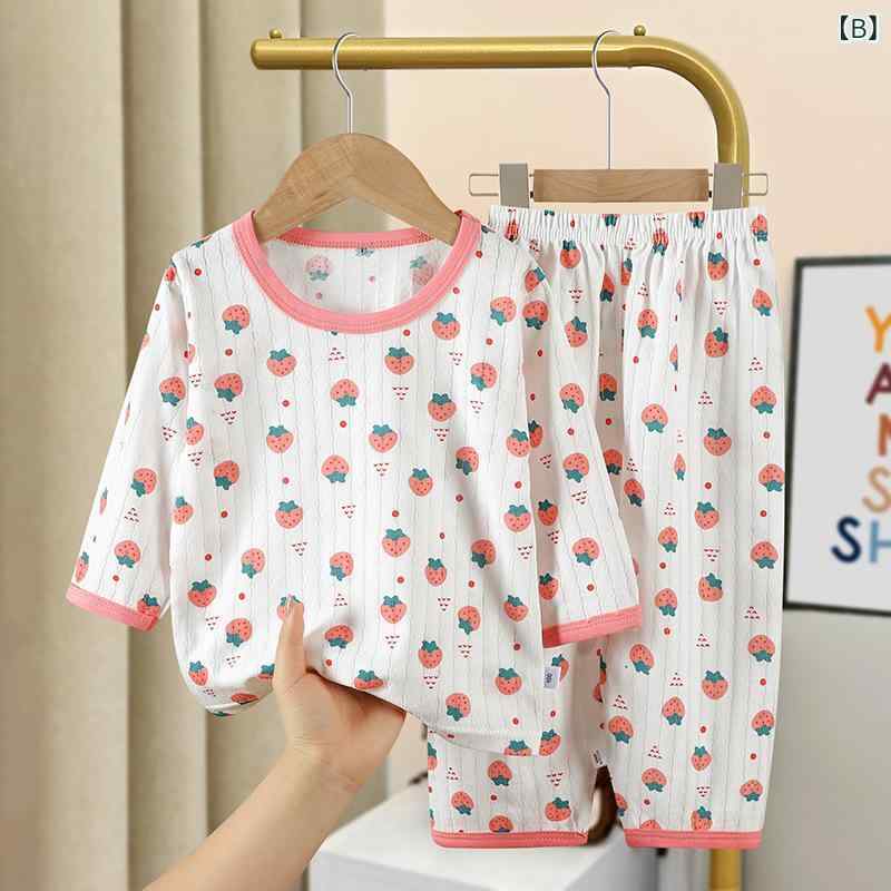 子供用パジャマ 上下セット 薄手 半袖 全面コットン100％ 吸湿 通気 ボーイズ ガールズ ルームウェア 部屋着 春夏 かわいい クマ柄 イチゴ柄 ロケット柄 恐竜柄